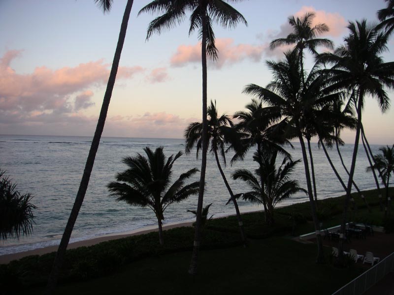 Looking East at sunset